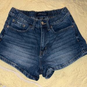 Aeropostale Women's Dark Blue Jean Shorts